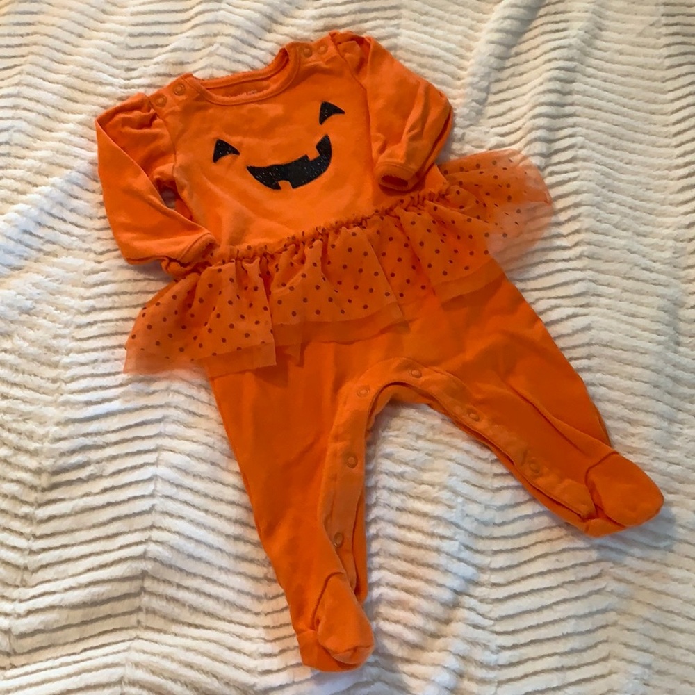 Halloween Onesie with Ruffle Skirt